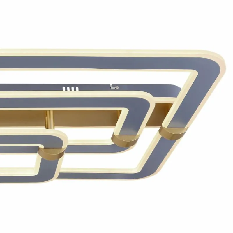 Lampes Dorées-Luminaires Globo Lighting Plafonnier Globo MARGY LED Or, Gris, 1 lumière, Télécommandes