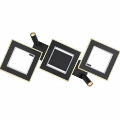 Luminaires Globo Lighting Plafonnier Globo MARIAN LED Noir, 1 lumière, Télécommandes, Changeur de couleurs* Éclairage Led