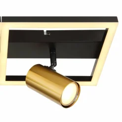 Luminaires Globo Lighting Plafonnier Globo MARRIE LED Laiton, Noir, 1 lumière* Éclairage Led