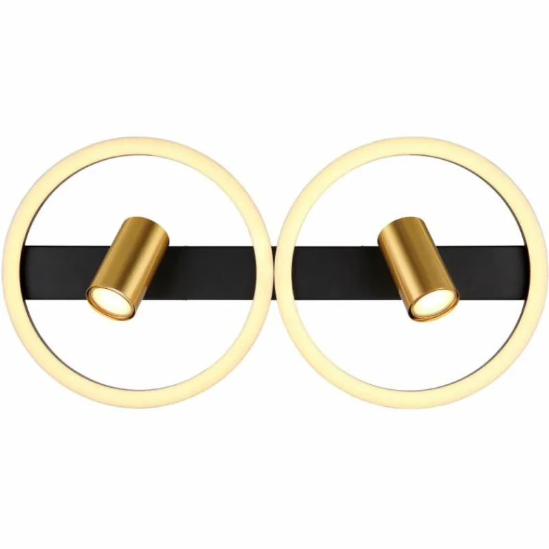 Luminaires Globo Lighting Plafonnier Globo MARRIE LED Laiton, Noir, 1 lumière* Éclairage Led