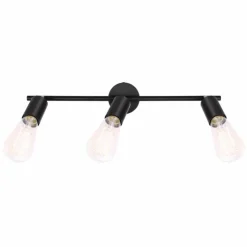 Luminaires Globo Lighting Plafonnier Globo MARTHA Noir, 3 lumières* Spots Et Projecteurs
