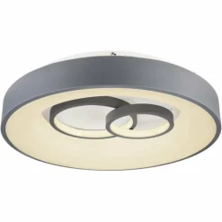 Luminaires Globo Lighting Plafonnier Globo MAVY LED Gris, 1 lumière