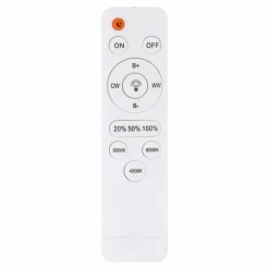 Luminaires Globo Lighting Plafonnier Globo MEFFA LED Blanc, 1 lumière, Télécommandes