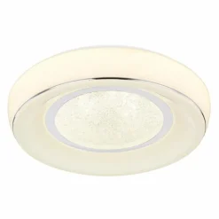 Luminaires Globo Lighting Plafonnier Globo MICKEY LED Blanc, 1 lumière, Télécommandes* Éclairage Led