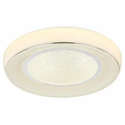 Luminaires Globo Lighting Plafonnier Globo MICKEY LED Blanc, 1 lumière, Télécommandes* Éclairage Led