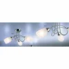 Luminaires Globo Lighting Plafonnier Globo MITIS Acier inoxydable, Nickel mat, Blanc, 3 lumières
