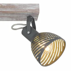 Lampes Vintages & Rétros-Luminaires Globo Lighting Plafonnier Globo MORI Brun, Blanc, 2 lumières