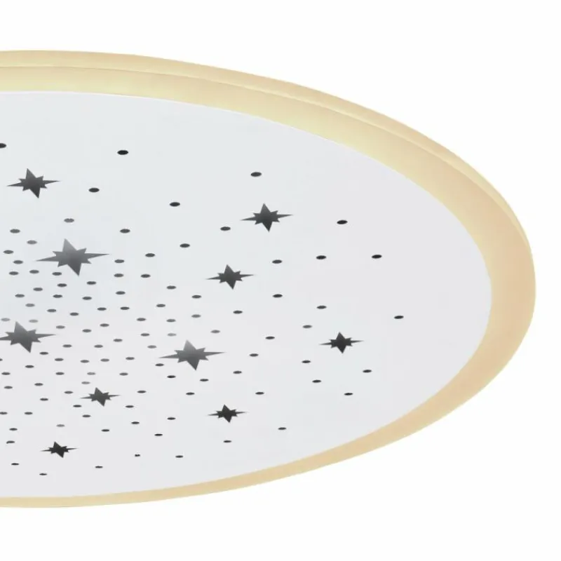 Luminaires Globo Lighting Plafonnier Globo MURPHY LED Blanc, 1 lumière, Télécommandes, Changeur de couleurs* Éclairage Led