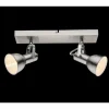 Luminaires Globo Lighting Plafonnier Globo Nickel mat, 2 lumières* Spots Et Projecteurs