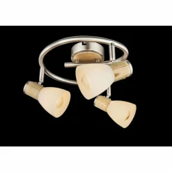 Luminaires Globo Lighting Plafonnier Globo Nickel mat, 3 lumières