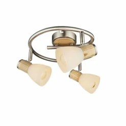 Luminaires Globo Lighting Plafonnier Globo Nickel mat, 3 lumières