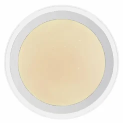 Luminaires Globo Lighting Plafonnier Globo NICOLE II Transparent, Blanc, 1 lumière, Changeur de couleurs