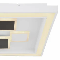 Luminaires Globo Lighting Plafonnier Globo NOLO LED Blanc, 1 lumière, Changeur de couleurs