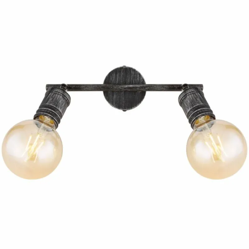 Luminaires Globo Lighting Plafonnier Globo OTTILIE Brun foncé, Nickel mat, 2 lumières* Spots Et Projecteurs