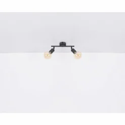 Luminaires Globo Lighting Plafonnier Globo OTTILIE Brun foncé, Nickel mat, 2 lumières* Spots Et Projecteurs