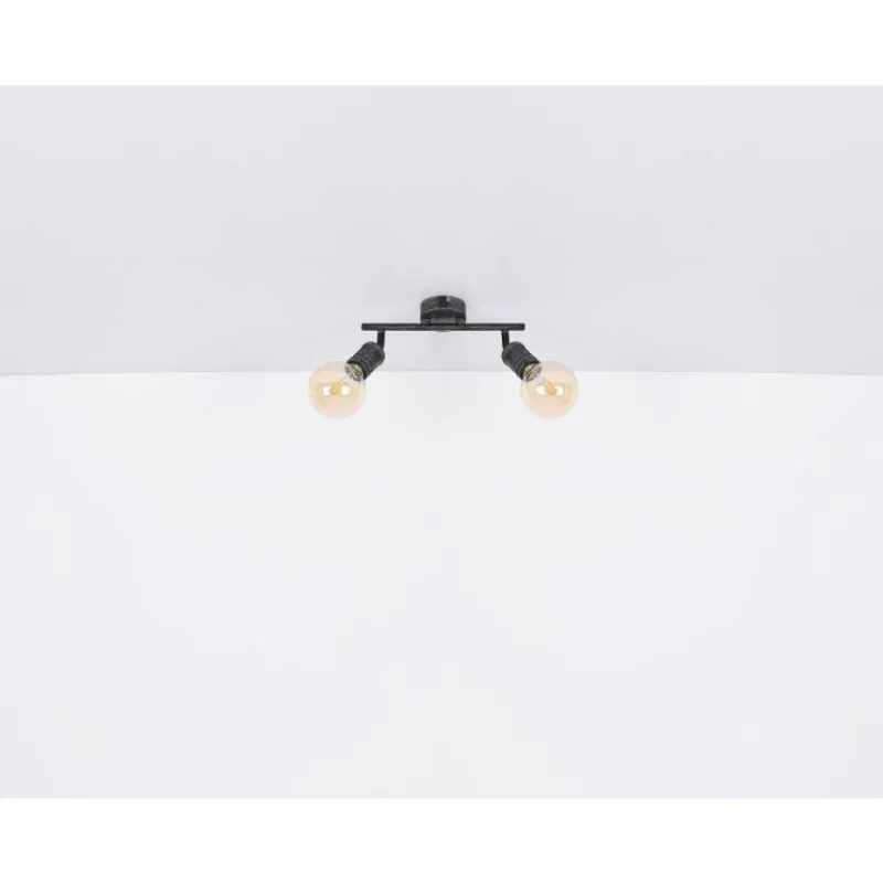 Luminaires Globo Lighting Plafonnier Globo OTTILIE Brun foncé, Nickel mat, 2 lumières* Spots Et Projecteurs