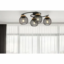 Luminaires Globo Lighting Plafonnier Globo PABLO Noir, 4 lumières* Plafonniers