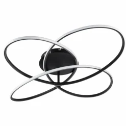 Luminaires Globo Lighting Plafonnier Globo PANDA LED Noir, Blanc, 1 lumière, Télécommandes* Éclairage Led