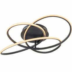 Luminaires Globo Lighting Plafonnier Globo PANDA LED Noir, 1 lumière* Éclairage Led