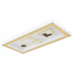 Luminaires Globo Lighting Plafonnier Globo RABEA LED Blanc, 1 lumière, Télécommandes