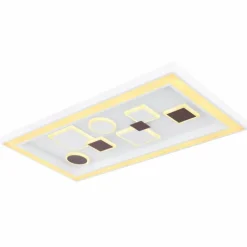 Luminaires Globo Lighting Plafonnier Globo RABEA LED Blanc, 1 lumière, Télécommandes