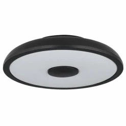 Luminaires Globo Lighting Plafonnier Globo RAFFY LED Noir, Blanc, 1 lumière, Télécommandes, Changeur de couleurs* Éclairage Led