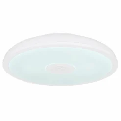 Luminaires Globo Lighting Plafonnier Globo RAFFY LED Noir, Blanc, 1 lumière, Télécommandes, Changeur de couleurs* Éclairage Led