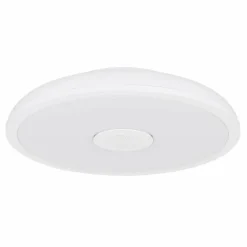 Luminaires Globo Lighting Plafonnier Globo RAFFY LED Noir, Blanc, 1 lumière, Télécommandes, Changeur de couleurs* Éclairage Led