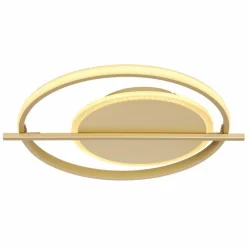 Lampes Dorées-Luminaires Globo Lighting Plafonnier Globo REBALL LED Or, 1 lumière