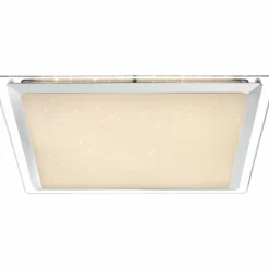 Luminaires Globo Lighting Plafonnier Globo Rena LED Blanc, 1 lumière, Télécommandes