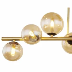 Luminaires Globo Lighting Plafonnier Globo RIHA LED Laiton, Noir, 9 lumières