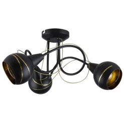 Luminaires Globo Lighting Plafonnier Globo RITA Noir, 3 lumières