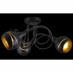 Luminaires Globo Lighting Plafonnier Globo RITA Noir, 3 lumières