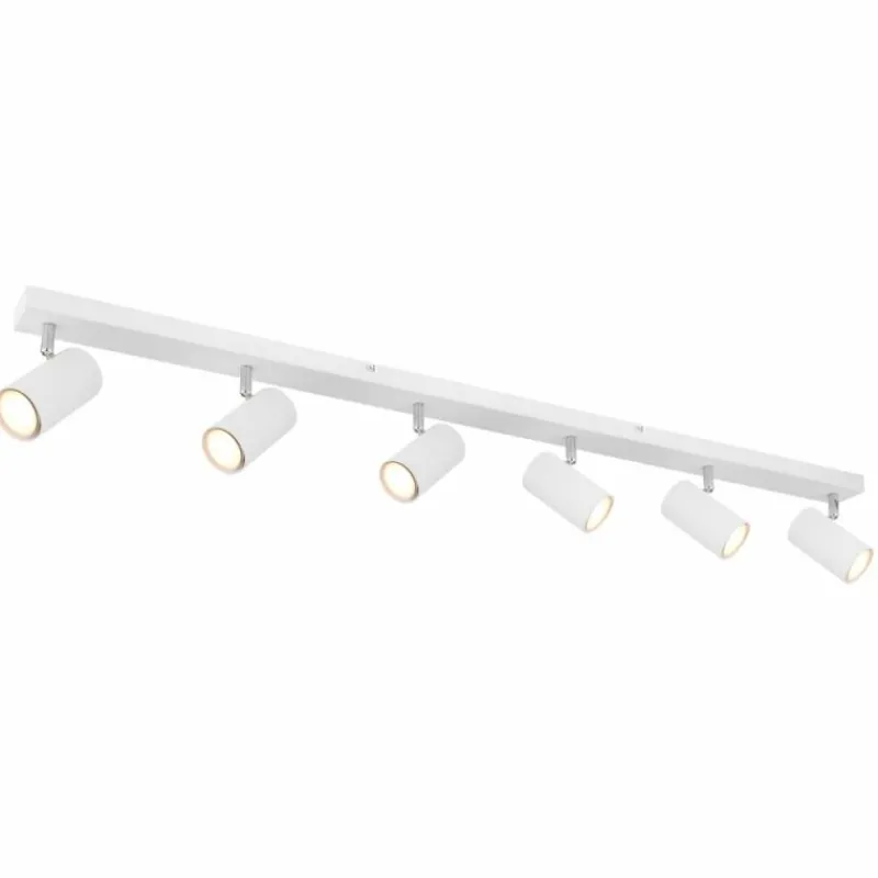 Luminaires Globo Lighting Plafonnier Globo ROBBY Blanc, 6 lumières* Spots Et Projecteurs