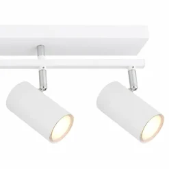 Luminaires Globo Lighting Plafonnier Globo ROBBY Chrome, Blanc, 5 lumières* Spots Et Projecteurs