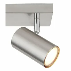 Luminaires Globo Lighting Plafonnier Globo ROBBY Nickel mat, 2 lumières* Spots Et Projecteurs