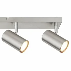 Luminaires Globo Lighting Plafonnier Globo ROBBY Nickel mat, 4 lumières* Spots Et Projecteurs