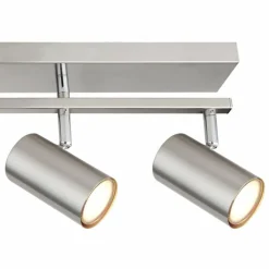 Luminaires Globo Lighting Plafonnier Globo ROBBY Nickel mat, 5 lumières* Spots Et Projecteurs