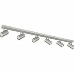 Luminaires Globo Lighting Plafonnier Globo ROBBY Nickel mat, 6 lumières* Spots Et Projecteurs