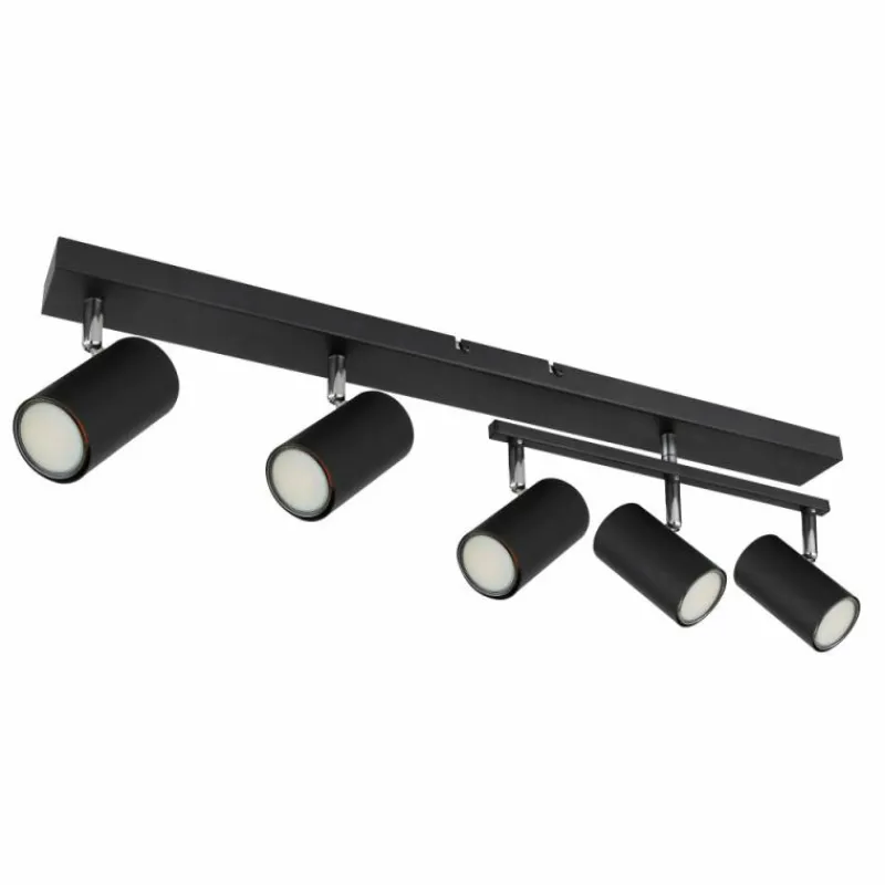 Luminaires Globo Lighting Plafonnier Globo ROBBY Noir, 5 lumières* Spots Et Projecteurs