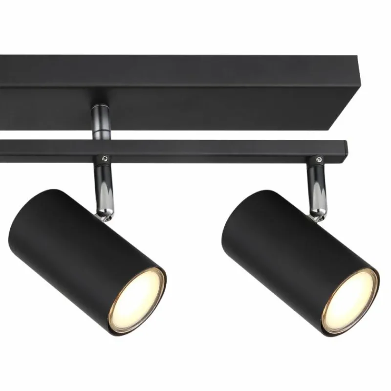 Luminaires Globo Lighting Plafonnier Globo ROBBY Noir, 5 lumières* Spots Et Projecteurs