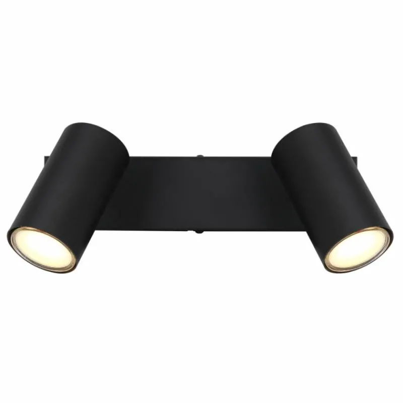 Luminaires Globo Lighting Plafonnier Globo ROBBY Noir, 2 lumières* Spots Et Projecteurs