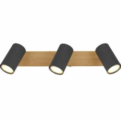 Luminaires Globo Lighting Plafonnier Globo ROBBY Noir, 3 lumières* Spots Et Projecteurs