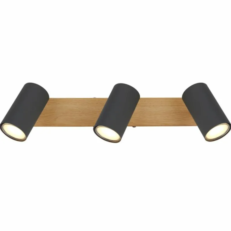 Luminaires Globo Lighting Plafonnier Globo ROBBY Noir, 3 lumières* Spots Et Projecteurs