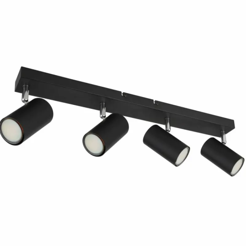 Luminaires Globo Lighting Plafonnier Globo ROBBY Noir, 4 lumières* Spots Et Projecteurs