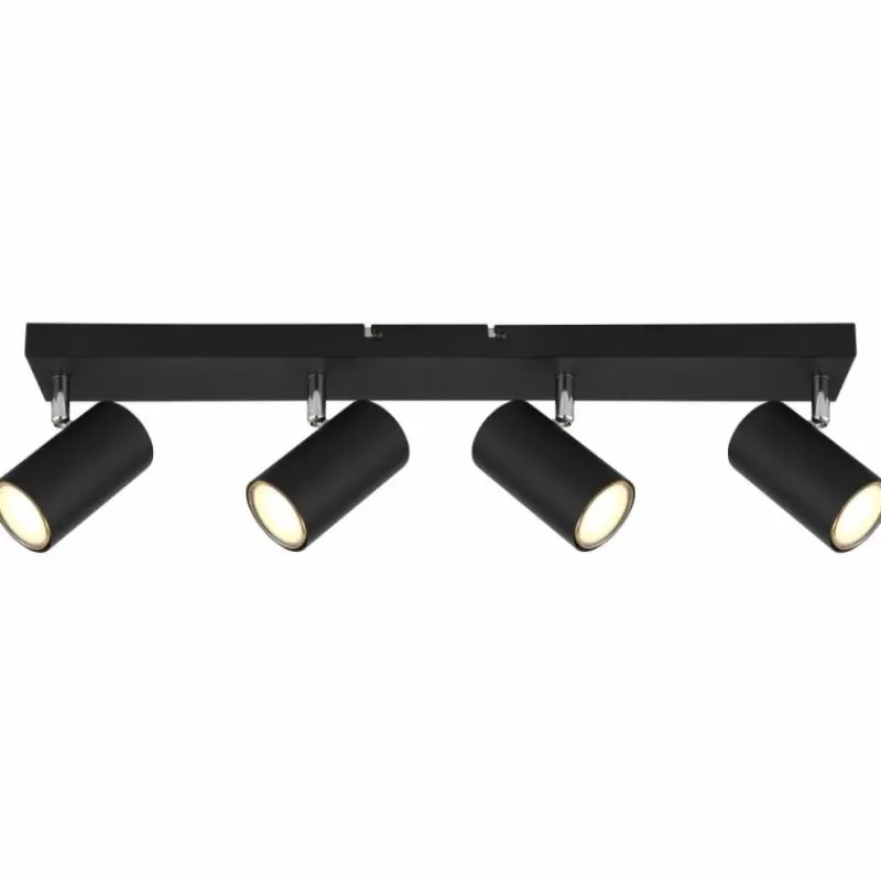 Luminaires Globo Lighting Plafonnier Globo ROBBY Noir, 4 lumières* Spots Et Projecteurs