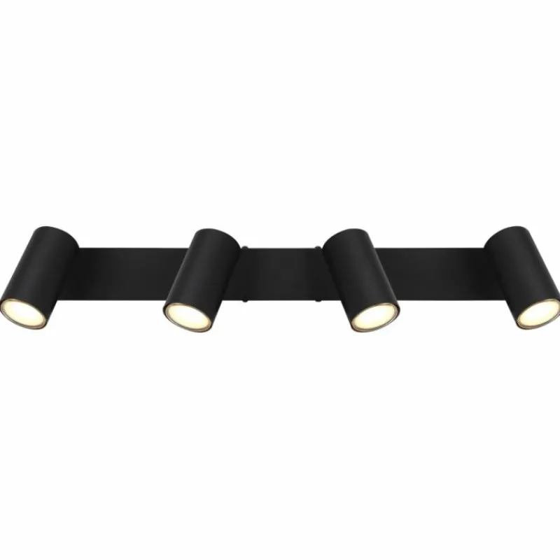 Luminaires Globo Lighting Plafonnier Globo ROBBY Noir, 4 lumières* Spots Et Projecteurs