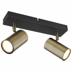 Luminaires Globo Lighting Plafonnier Globo ROBBY Noir, 2 lumières* Spots Et Projecteurs