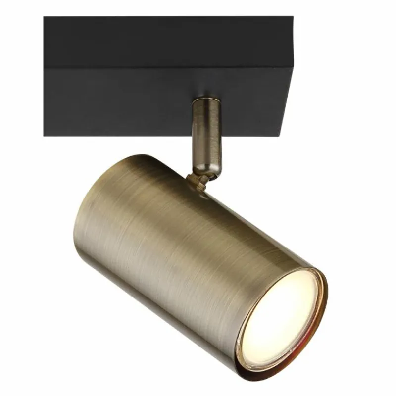 Luminaires Globo Lighting Plafonnier Globo ROBBY Noir, 2 lumières* Spots Et Projecteurs