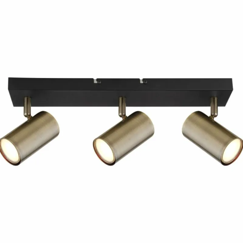 Luminaires Globo Lighting Plafonnier Globo ROBBY Noir, 3 lumières* Spots Et Projecteurs